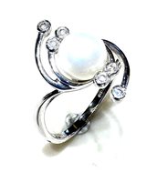 Anello Donna Oro Donna Perle in Oro bianco Perla P593 - P593